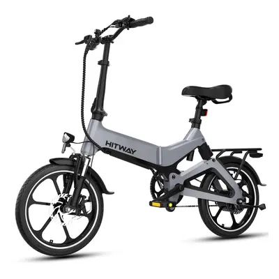 (HITWAY Electric Bike 250W 16" E bike, up 70KM Foldable Bike with 7.8Ah Battery Off-Road MT Bike