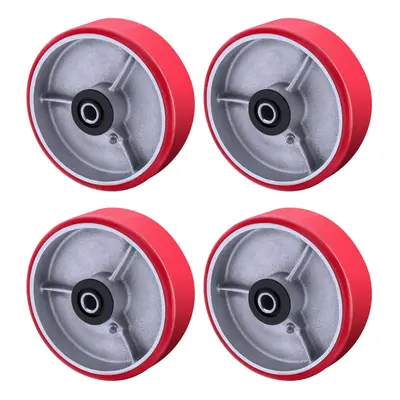 5X Heavy Duty Casters Wheels Industrial Caster Wheels Polyurethane Caster Wheel with Strong Load