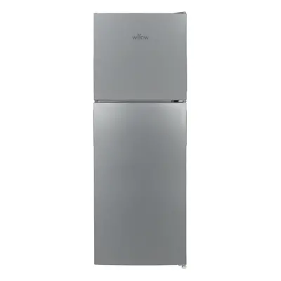 Willow 138L Silver Top Mount Fridge Freezer with Adjustable Thermostat