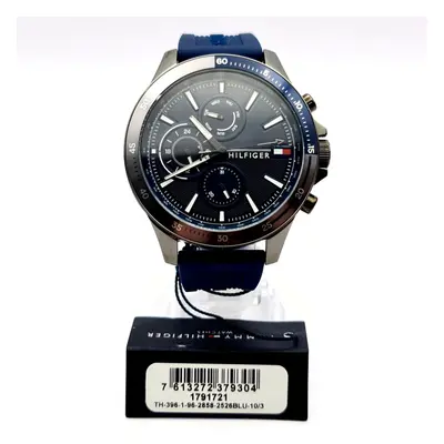 Tommy Hilfiger Tachymeter Navy Blue Silicone Band Watch