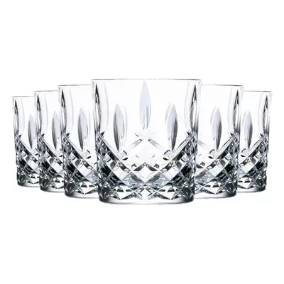 6x Whiskey Tumblers Set RCR Crystal Cut Glass Glasses DOF Old Fashioned 340ml