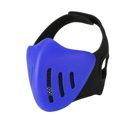 (Blue) Outdoor Anti-shock Protective Device Hunting Military Army Tactical Face Mask