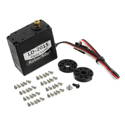 180 Degree 15KG Large Torque Metal Gear Biaxial Digital Servo For Robot