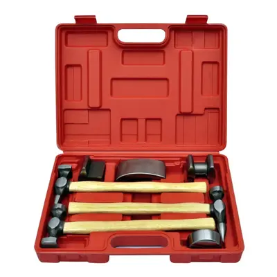 vidaXL 7-Piece Auto Body Hammer and Dolly Dent Repair Set Removal Hand Tool