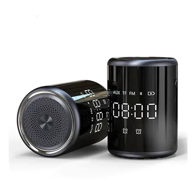 Bluetooth Speaker LED Screen Alarm Clock Portable Speaker Loud Stereo Sound Rich Bass TF/AUX/FM 