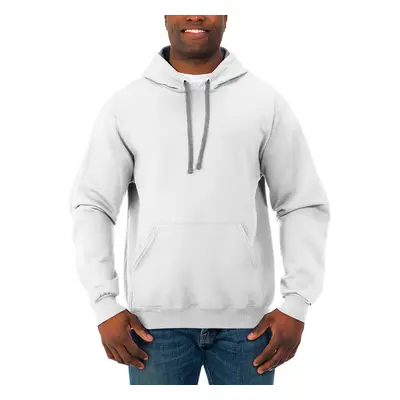 Fruit of the Loom Men's Sofspun Fleece Hoodie Pullover-White 3X-Larg