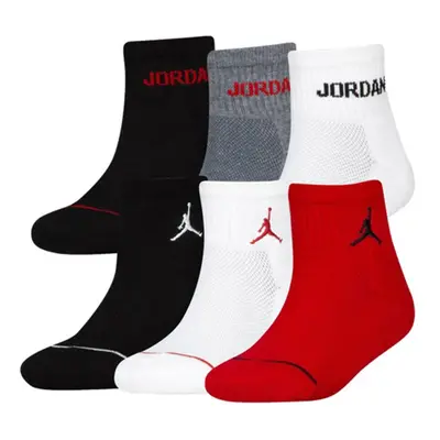 Jordan Boys 6-Pk. Ankle Cushioned Socks Gym Red/Black