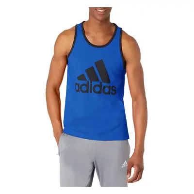 adidas Men's Badge of Sport Classic Tank Team Royal Blue/Black Small