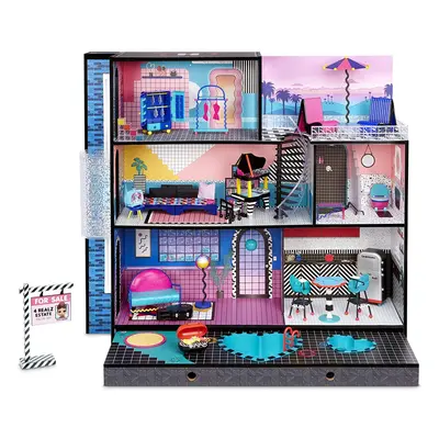 LOL Surprise OMG House – Real Wooden Doll House with 85+ Surprises - Incl Bedroom, Bathroom, Kit