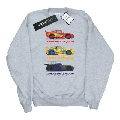 (3XL, Sports Grey) Cars Mens Racer Profile Cotton Sweatshirt