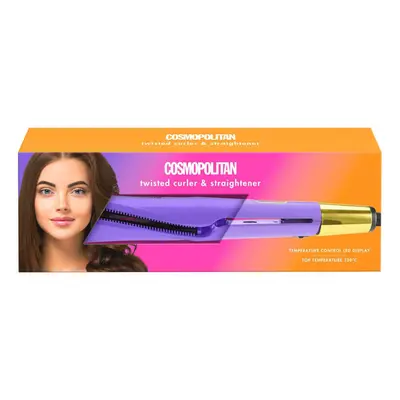 Cosmo Twisted Straightener & Curler beauty electrical for you- Purple