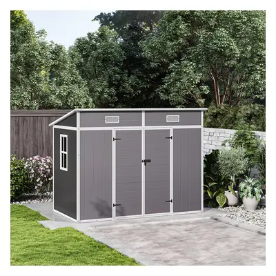 Outdoor Plastic Garden Storage Shed