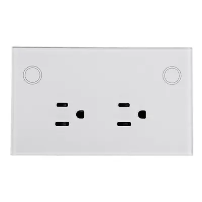 (White, US Plug) Plug WIFI Smart Socket 10A 110-240V Phone Timing Current Monitoring Voice Contr