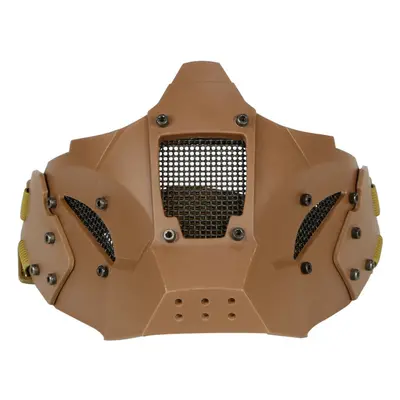 (Tan) Anti-shock Tactical Half Mask Suitable For AF Helmet Riding