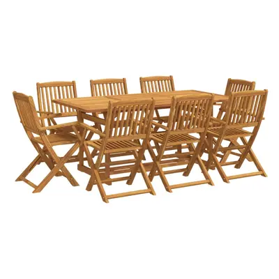 vidaXL Garden Dining Set Piece Outdoor Table and Chair Solid Wood Acacia