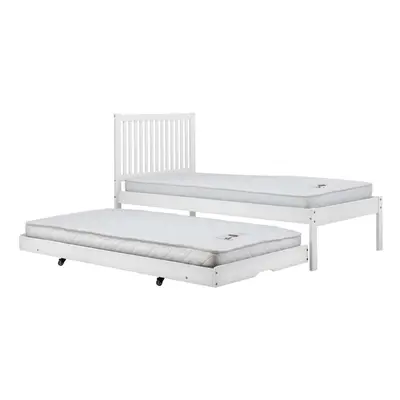 White Guest Bed Frame Birlea Buxton Trundle Bed Single Trundle Stop Over