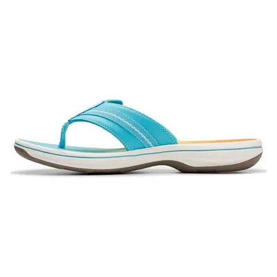 Clarks Women's Brinkley Jazz Flip-Flop Turquoise Ombre