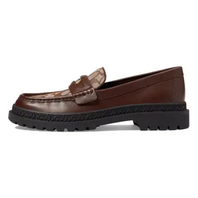 COACH Men's Casual Cooper Loafer With Signature Jacquard And Signature