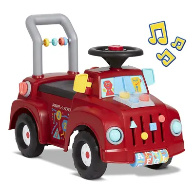 Radio Flyer Tinker Truck With Lights & Sounds, Toddler Ride On Toy, For Ages 1-3, Red