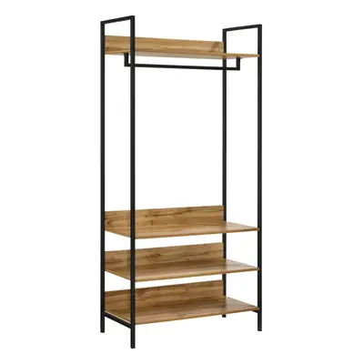 Zahra Bedroom Double Open Wardrobe Shelves Furniture Storage Cupboard