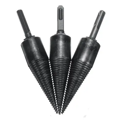 () 32mm High Speed Steel Firewood Splitting Drill Bit Hard Wood Cone Splitter