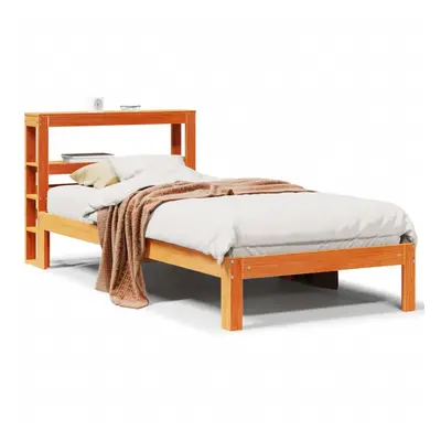 (wax brown, x cm) vidaXL Bed Frame with Headboard Wax Solid Wood Pine