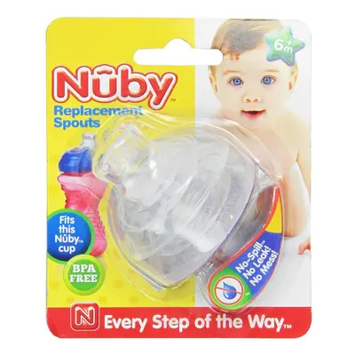 Nuby (5 Packs) Count Super Spout No Spill Replacement Spouts Clear