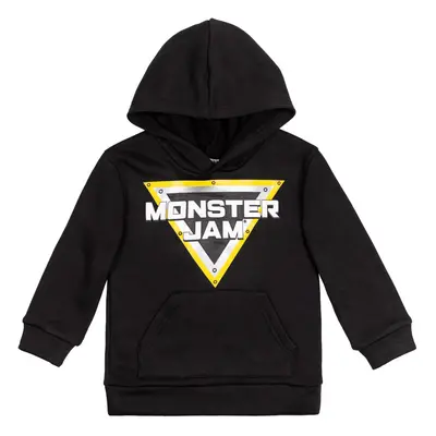 Monster Jam Trucks logo Little Boys Fleece Hoodie Black