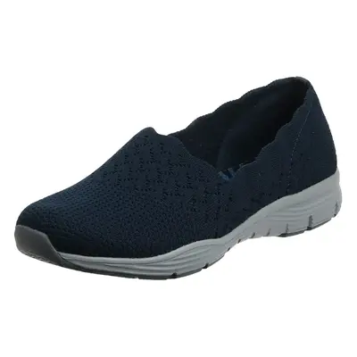 Skechers womens Seager - Stat Loafer Navy 6.5 US