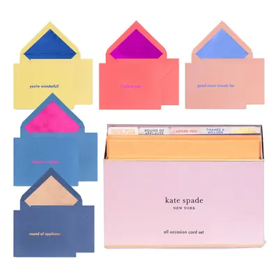 Kate Spade New York All Occasion Card Set Stationery Set Includes