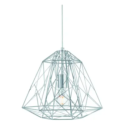 Cage Light Frame Pendant In Chrome