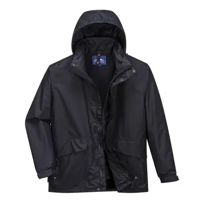 (L, Black) Portwest Mens Argo In Breathable Jacket