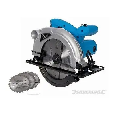 SILVERLINE 1200W 185MM TCT CIRCULAR SAW & 4X CUTTING BLADE WARRANTY