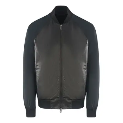 (M) Emporio Armani 3Z1BM6 1LBAZ Leather Jacket