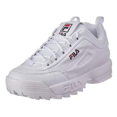 Fila unisex-child Disruptor II Sneaker White/Navy/Red M US Little K