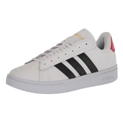 adidas Men's Grand Court Alpha Tennis Shoe White/Black/Better Scarlet