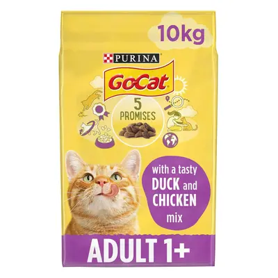 Go-Cat Adult Chicken & Duck Dry Cat Food 10kg (Packaging may vary)