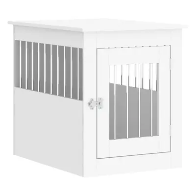 (white, x x cm) vidaXL Dog Crate Furniture Pet Doghouse Dog Kennel Dog Cage Engineered Wood