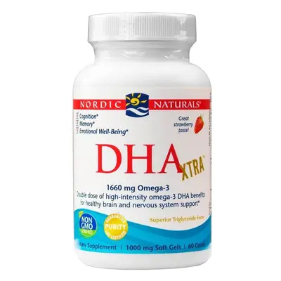 Nordic Naturals DHA Xtra, 1660mg, Strawberry, softgels