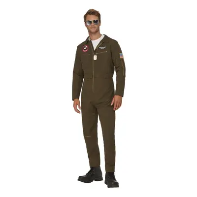 (L) Top Gun Men's Aviator Costume - Medium & Large