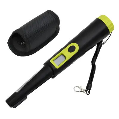 vidaXL Pinpointer Metal Detector with LCD Display Finder Probe Black & Yellow