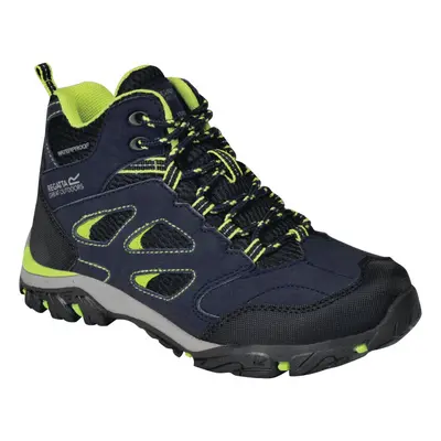 (12 UK Child, Navy/Lime Punch) Regatta Childrens/Kids Holcombe IEP Junior Hiking Boots