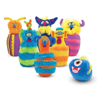 Melissa & Doug Monster Plush 6-Pin Bowling Game with Carrying Case