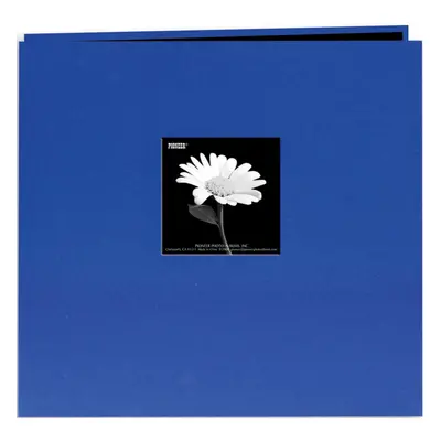 Pioneer Book Cloth Cover Post Bound Album 12"X12"-Cobalt Blue