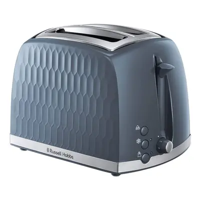 Russell Hobbs Honeycomb 1.7 Litre Rapid Boil Kettle & Slice Toaster Set - Grey