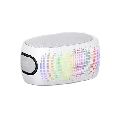 (White) HIFI Sound 3D Surround Bluetooth Wireless Speaker AUX/U Disk/TF Card Connection 8h Playt