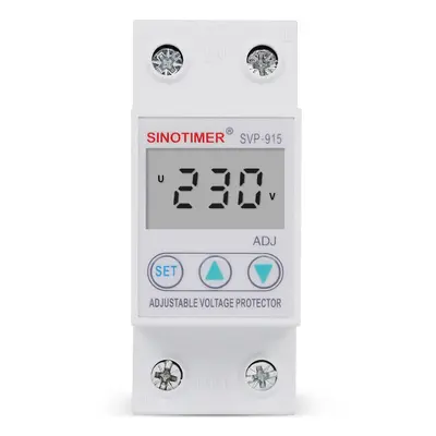 (40A) Single-phase Self-recovery Intelligent Over and Under Voltage Protector Delay LCD Large Sc