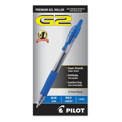 Pilot Pen G2 1mm Bold Blue 12ct Pack