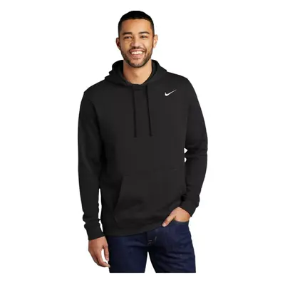 (Large) Nike CJ1611 Mens Club Fleece Pullover Hoodie Black