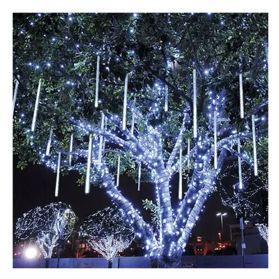 2 set 30cm LED White Meteor Shower Christmas Tree Outdoor Decoration Light